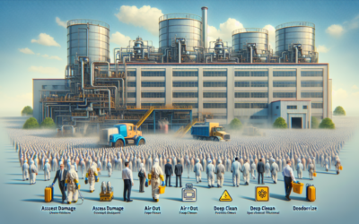 4 pasos para eliminar olores fuertes de humo en fábricas tras un incendio